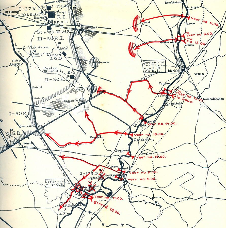 Maaslinie centraal en Peel-Raam zuid