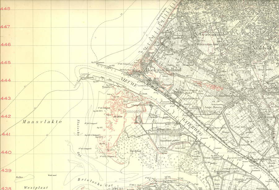 stafkaart Hoek van Holland