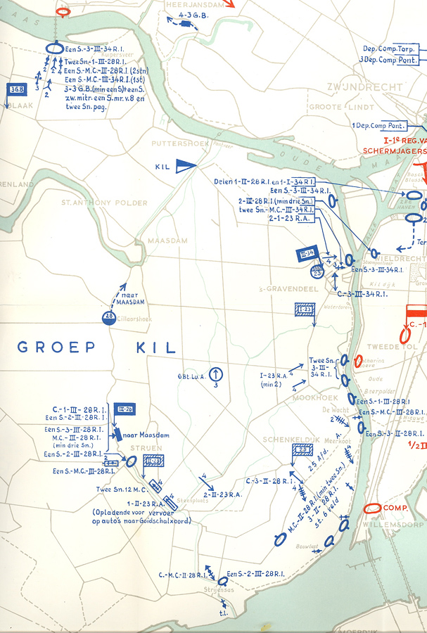 Kil front Hoekse Waard 11 mei ochtend