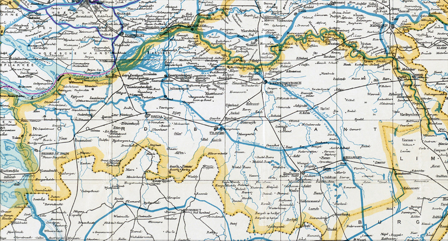 waterkaart Noord-Brabant