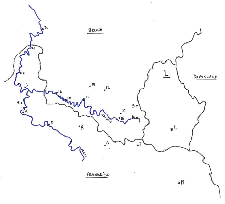 Zuid-Oost Belgi   11 mei 1940