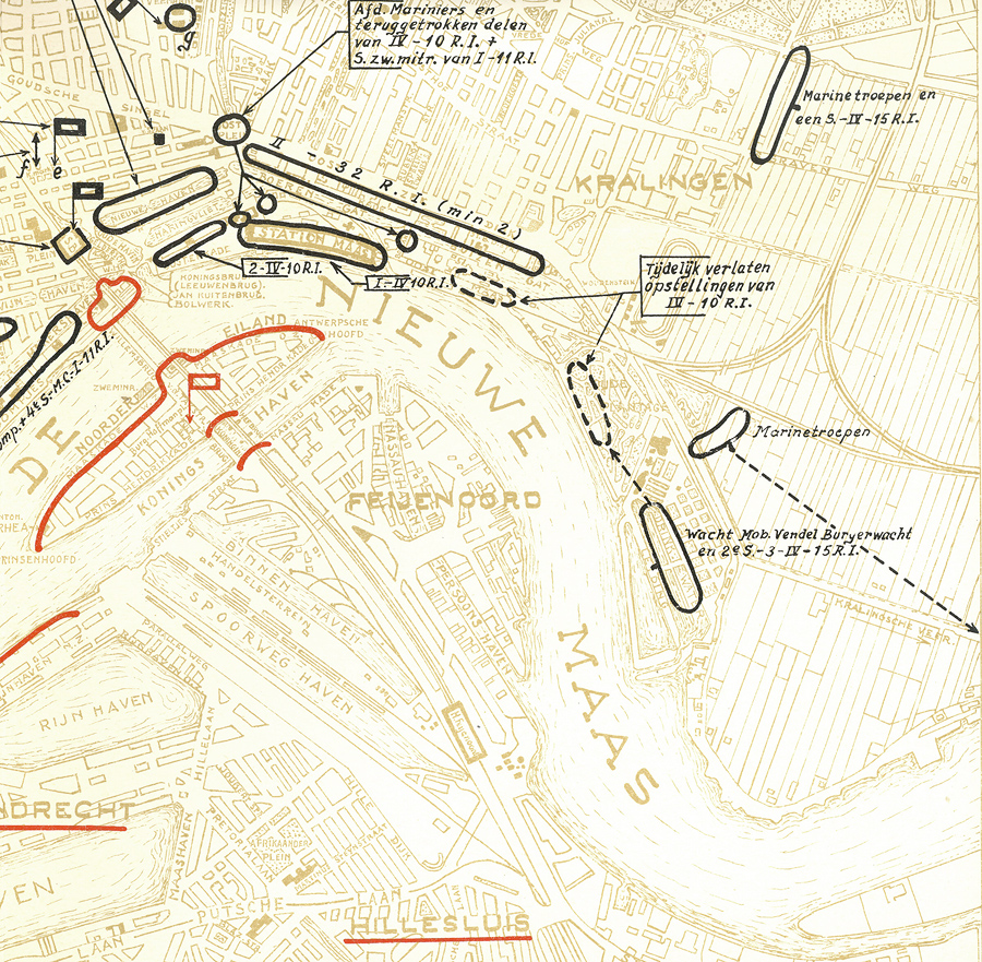 Nieuwe Maasfront Oost - Rotterdam 11 mei 1940
