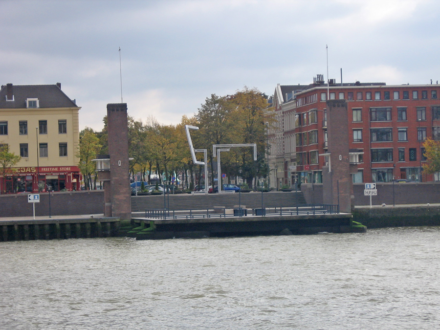 Oude landhoofd Willemsbrug Eiland - anno 2007