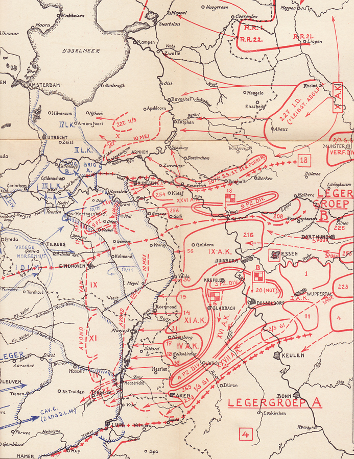 status Legergroep B op 10-11 mei 1940