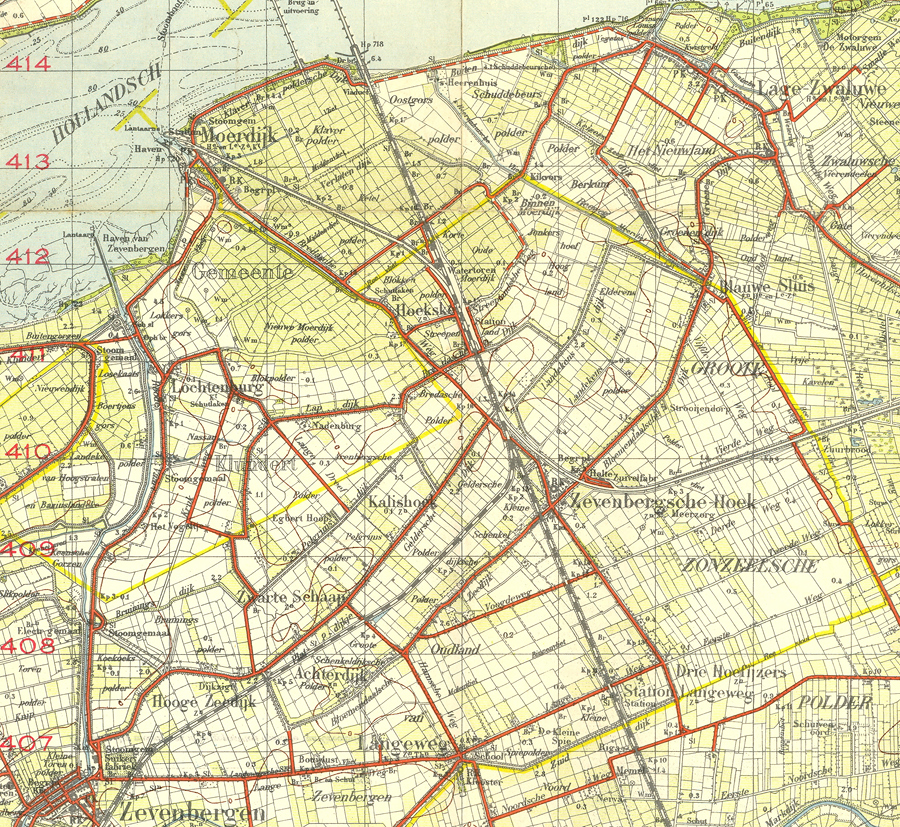 Stafkaart 44W - Geertruidenberg W